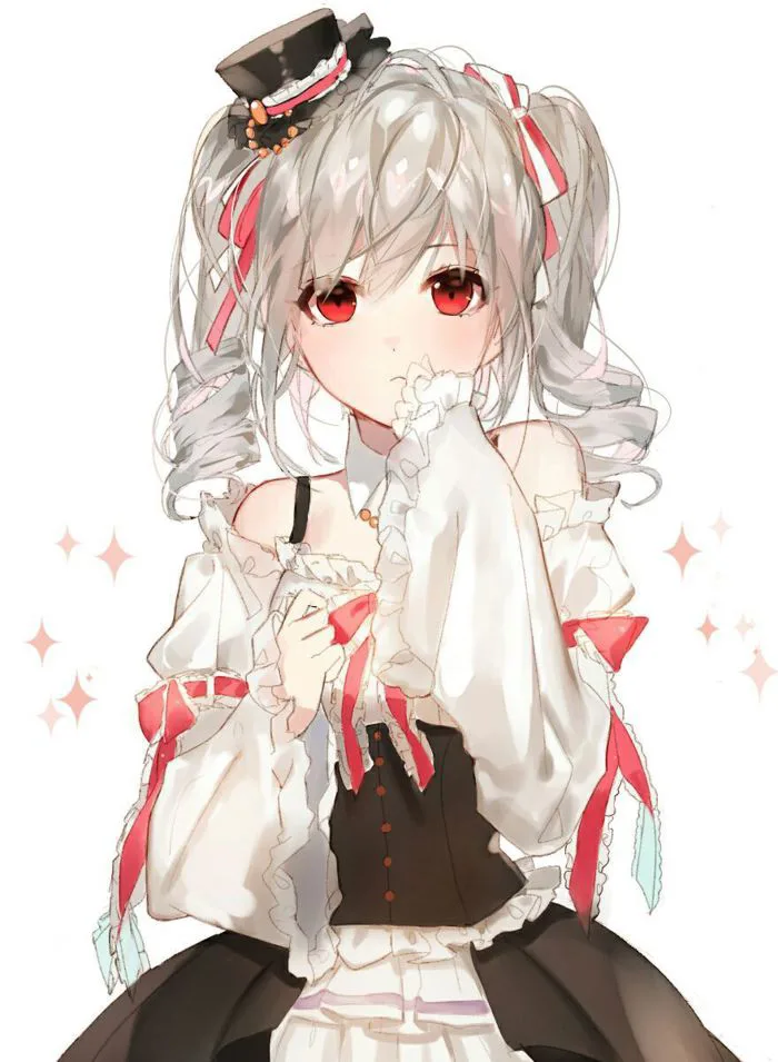 Ảnh Anime Nữ Tóc Bạch Kim Lạnh Lùng, Vô Cảm, Đẹp Hút Mắt