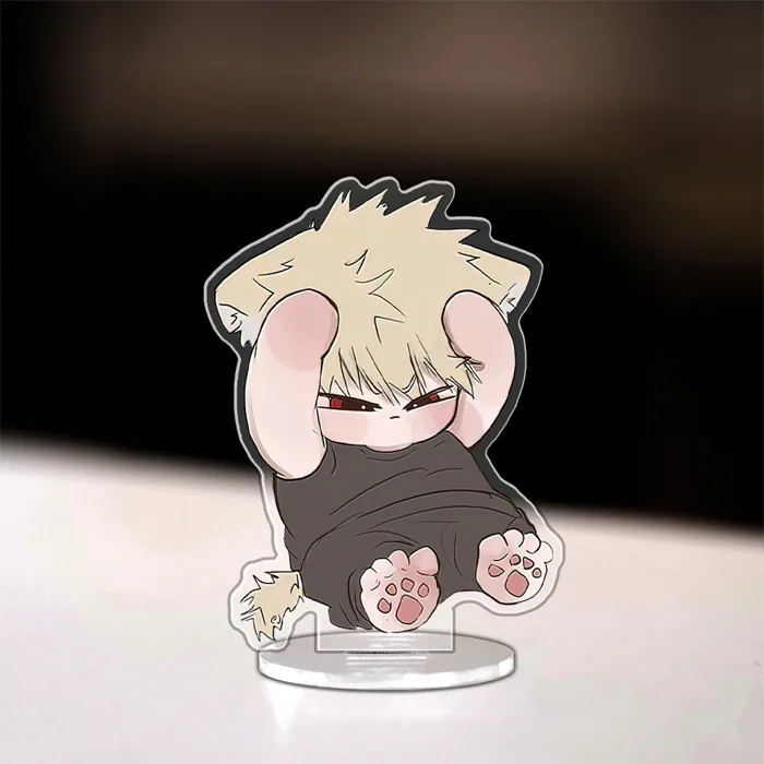 Mô hình My Hero Academia standee chibi nhân vật Deku Bakugo Shoto trang trí  góc học tập giá sách để truyện tranh