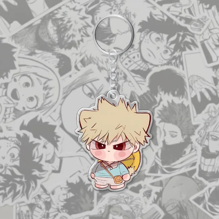 Móc khoá MY HERO ACADEMY Bakugo Deku Gund Anime chibi in hình nhân vật cute  trang trí túi xách balo làm quà tặng bạn bè