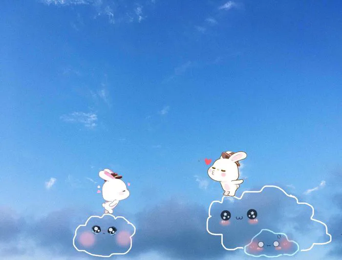 Ảnh bầu trời dễ thương, đáng yêu