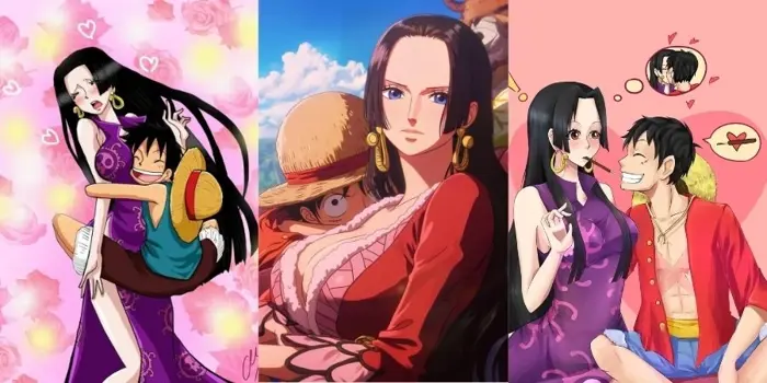 Khoảnh khắc ngọt ngào của Boa Hancock and Luffy đáng yêu Khoảnh khắc ngọt ngào của Boa Hancock and Luffy đáng yêu