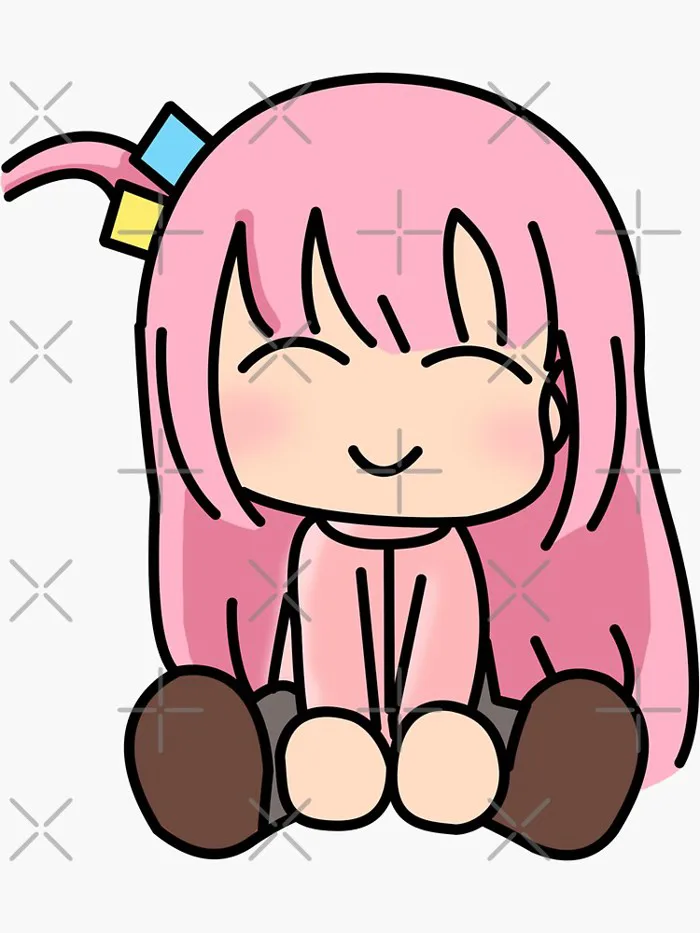 Bocchi the Rock! Chibi Art Sticker