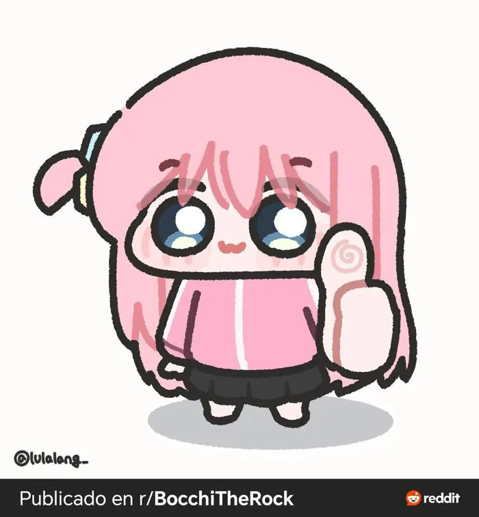 Tranh mình vẽ Bocchi (cô vợ yêu của mình hehe) hồi còn học cấp ba✏️ :  r/BocchiTheRock