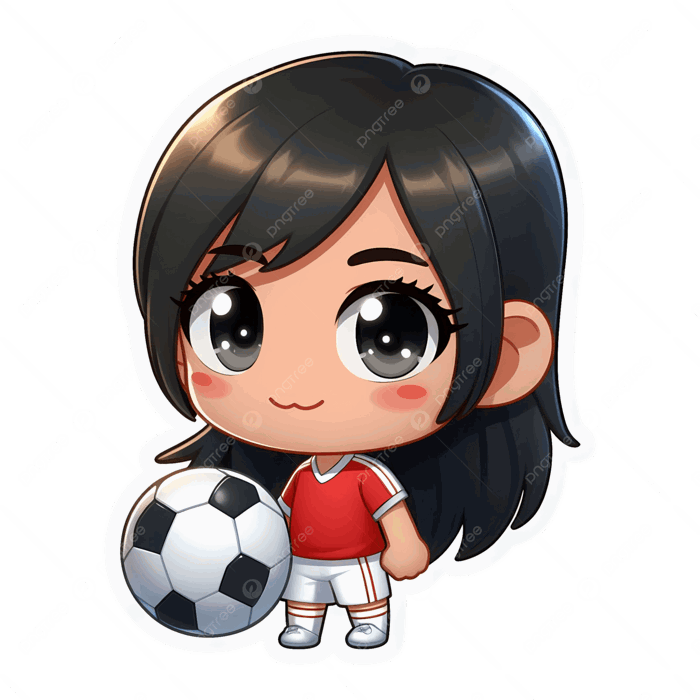 Hình ảnh Nữ Cầu Thủ Bóng đá Chibi đẹp Nhất PNG , Phim Hoạt Hình Bóng đá, Bóng đá, Bóng đá Ps PNG trong suốt và Vector để tải xuống miễn phí