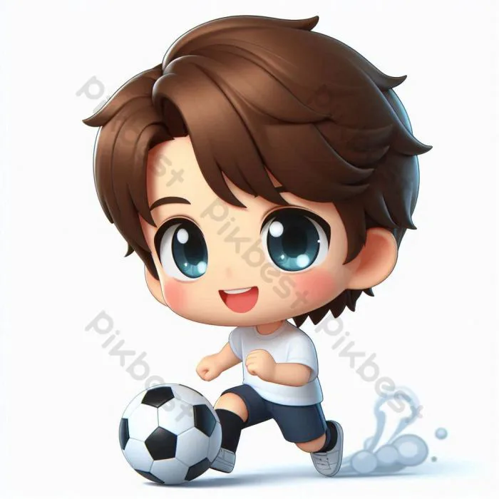 Tải miễn phí Cậu Bé Chibi Chơi Bóng đá Công cụ đồ họa | PNG chuyên nghiệp - Pikbest
