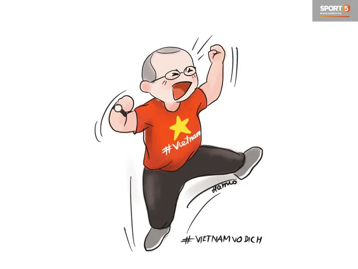 Bộ tranh chibi cute hết cỡ về hành trình của tuyển Việt Nam tại AFF Cup 2018