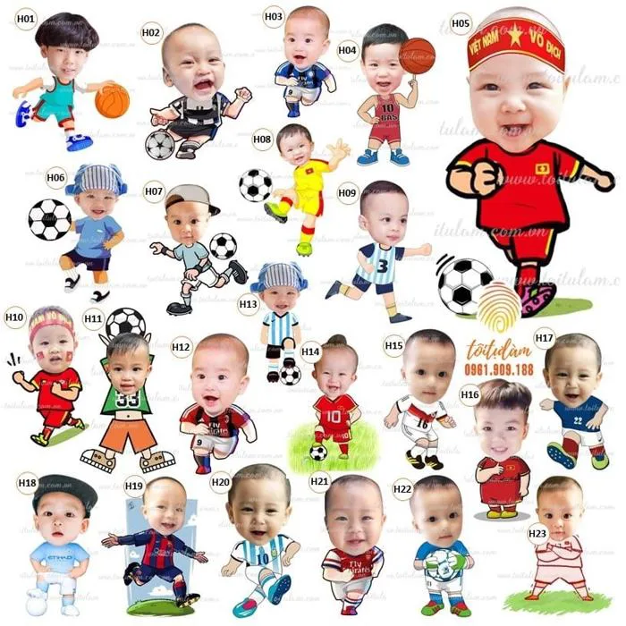 Chibi chủ đề BÓNG ĐÁ