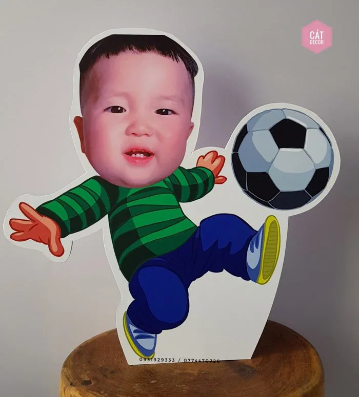 Chibi đá bóng - Cát Decor Trang trí Đà Nẵng