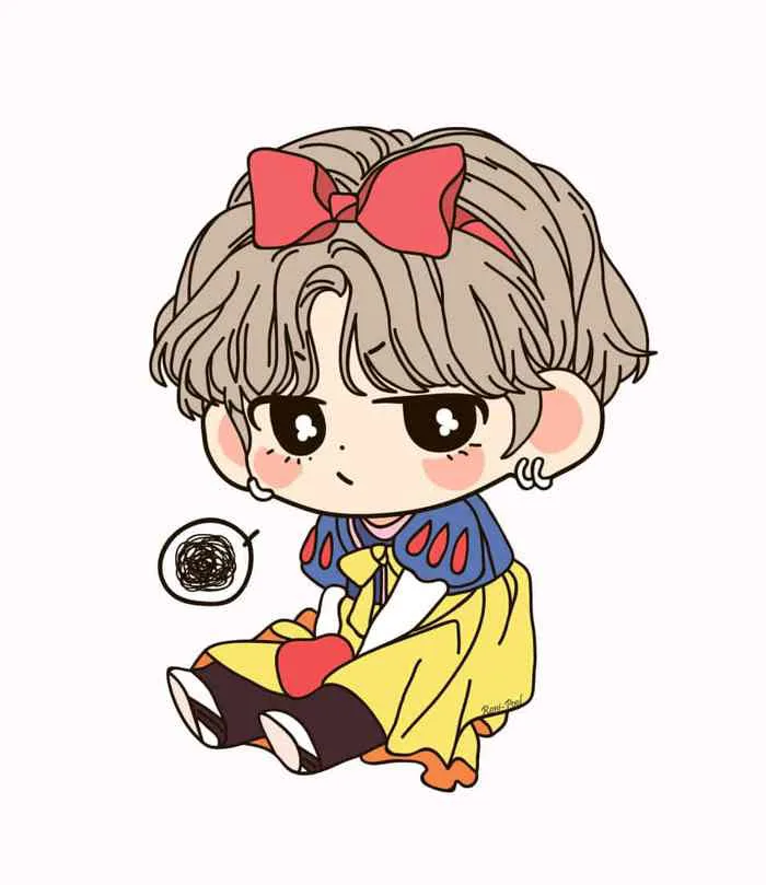 Hình ảnh Chibi BTS cực đẹp, cực chất