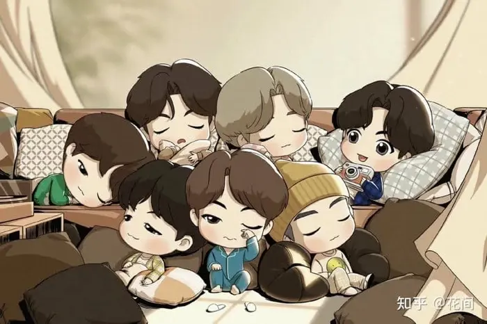 Bộ ảnh chibi BTS siêu đáng yêu làm tan chảy trái tim fan