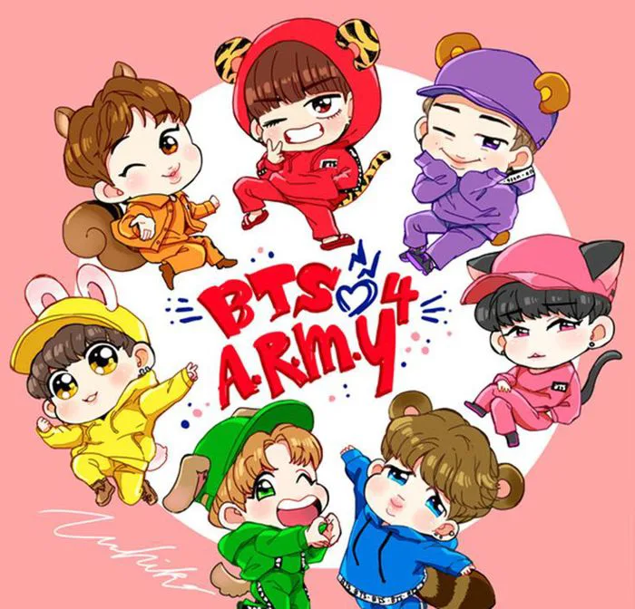 Hình ảnh Chibi BTS đẹp và cực chất