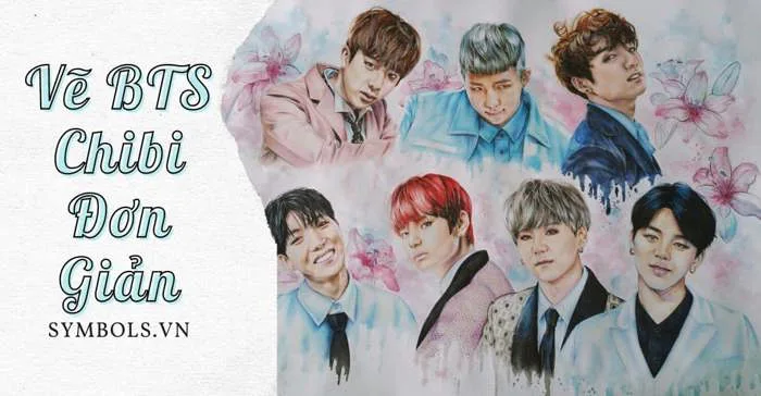 Vẽ BTS Chibi Đơn Giản Mà Đẹp [128+ Hình Vẽ BTS Cute Nhất]