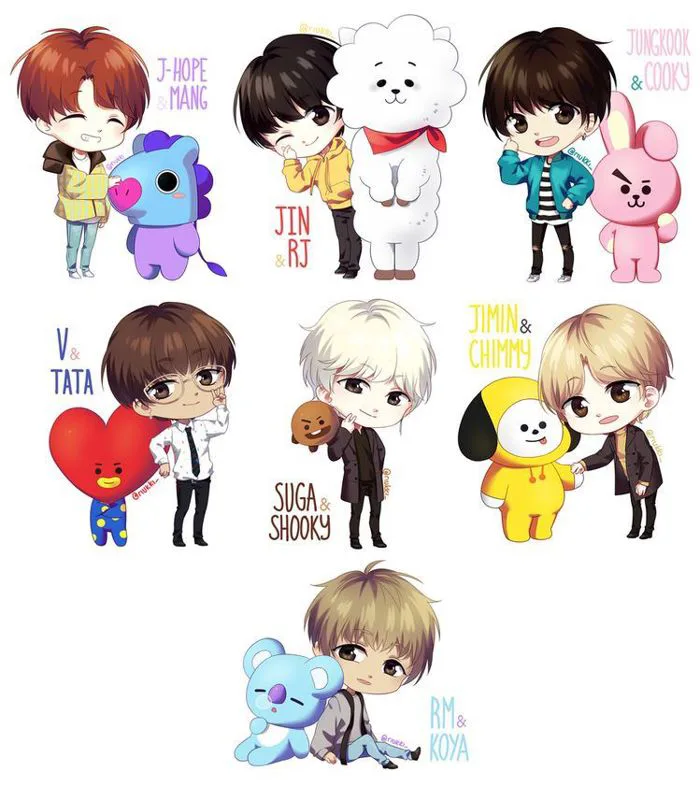 Ảnh K-pop - BTS Chibi - Wattpad