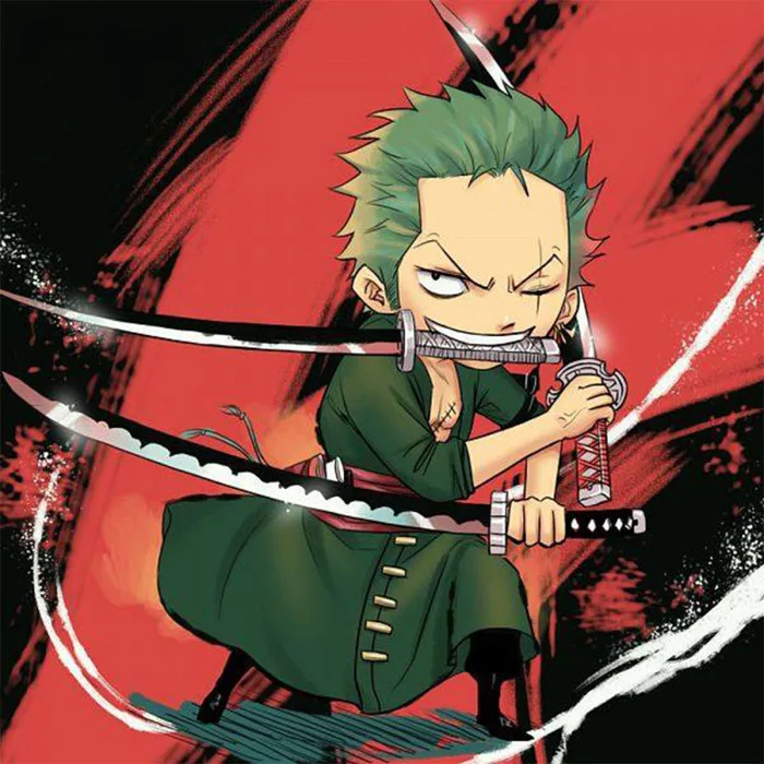 Ảnh Zoro Chibi Siêu Cute, Đẹp Ngầu, Đáng Yêu Tặng Fan