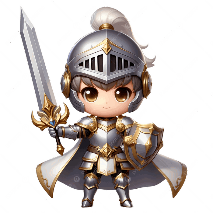 Hình ảnh Nhân Vật Anh Hùng Chibi Hiệp Sĩ Cầm Kiếm Và Khiên PNG , Hiệp Sĩ  Chibi, Nhân Vật Anh Hùng, Trò Chơi Nhập Vai PNG trong suốt và Vector để