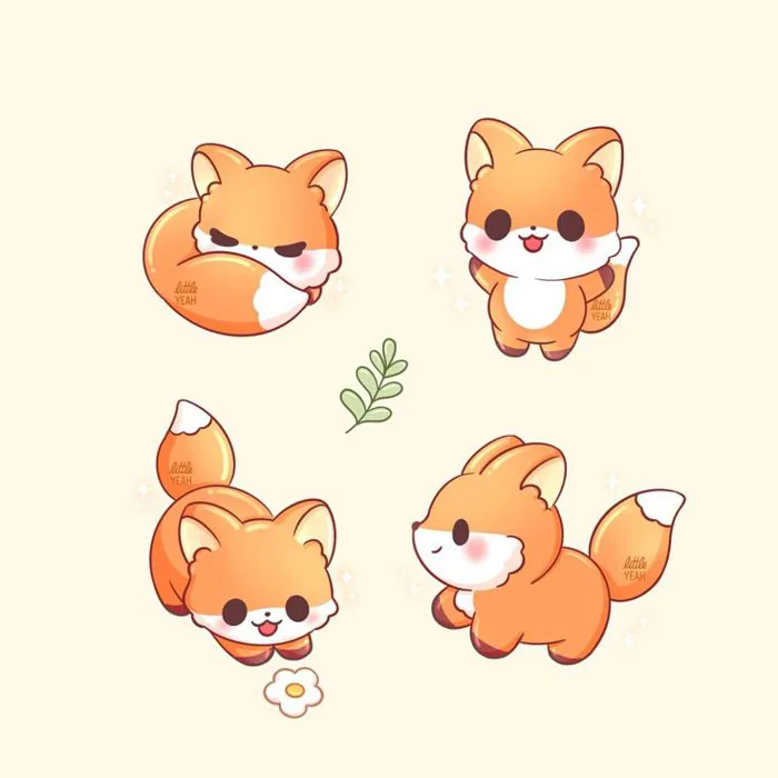 Tuyển chọn 49+ hình ảnh con cáo chibi cute làm hình nền xinh