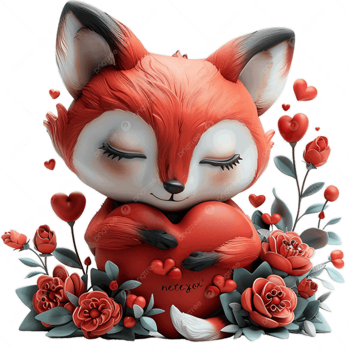 Hình ảnh Cáo Chibi Mỉm Cười ôm Một Trái Tim Lớn Màu đỏ PNG , Cáo Chibi Với  Trái Tim Màu đỏ, Cáo Mỉm Cười Minh Họa, Nhân Vật Cáo Dễ Thương