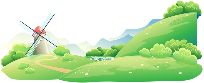 Hình ảnh cối xay gió và đồi núi xanh tươi mát cho trang trí - Anhpng.com -  Kho Tài Nguyên Thiết Kế: Ảnh Png, Vector, Corel, Ai, Psd