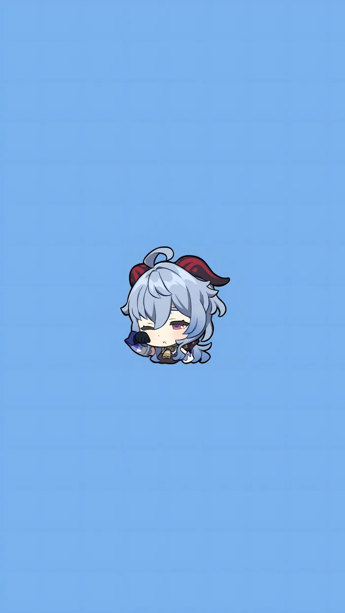 Hình Nền Ganyu Chibi Genshin Impact 4K | 2160x3840 | Wallpaper Alchemy