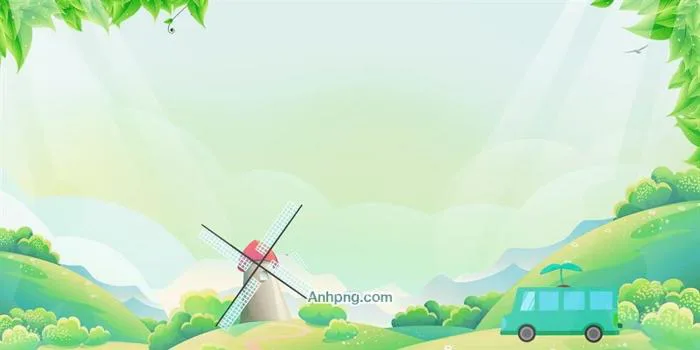 Hình nền đồng quê cối xay gió thích hợp làm slide Powerpoint hoặc Canva -  Anhpng.com - Kho Tài Nguyên Thiết Kế: Ảnh Png, Vector, Corel, Ai, Psd