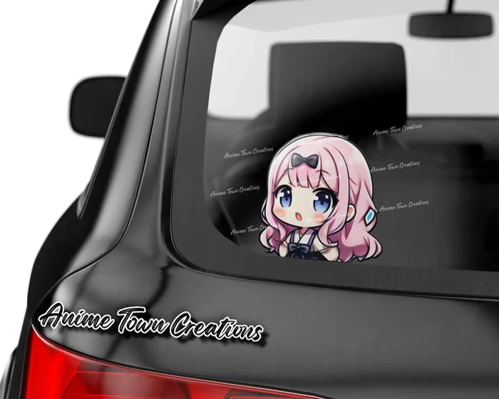 Love Is War Chika Fujiwara Chibi Peeker Sticker Sticker – Anime Town  Creations