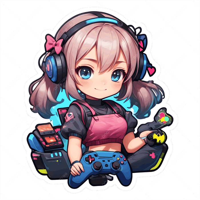 Hình ảnh Cô Gái Game Thủ Anime Chơi Trò Chơi điện Tử Bằng Tai Nghe PNG , Cô Gái Game Thủ Anime, Con Gái, Trò Chơi PNG trong suốt và Vector để