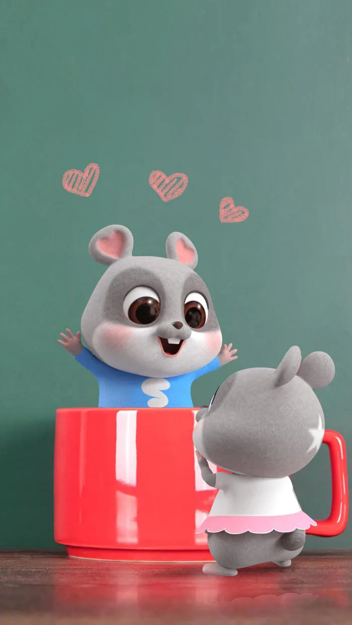 Hình nền con chuột cute, đáng yêu đẹp nhất
