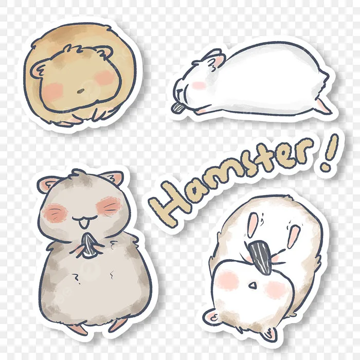 Hình ảnh Bộ Hình Dán Không Mặt Chuột Hamster Dễ Thương PNG , Dễ Thương,  Chuột đồng, Không Thể Diện PNG miễn phí tải tập tin PSDComment và Vector