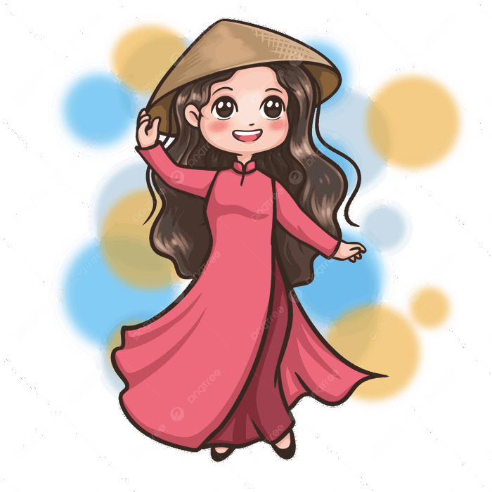 Hình ảnh Cô Gái Việt Nam Dễ Thương Chibi Kawaii PNG , Clipart Dễ Thương,  Clipart Cô Gái, Dễ Thương PNG miễn phí tải tập tin PSDComment và Vector
