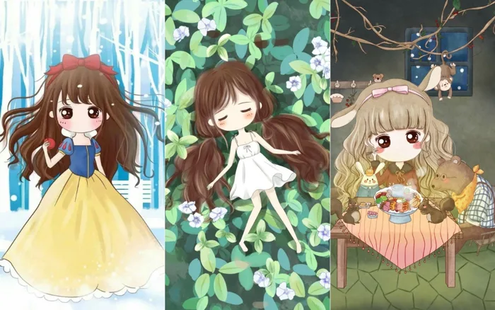 Tải xuống 100+ hình nền cô gái chibi siêu dễ thương chất lượng 4K
