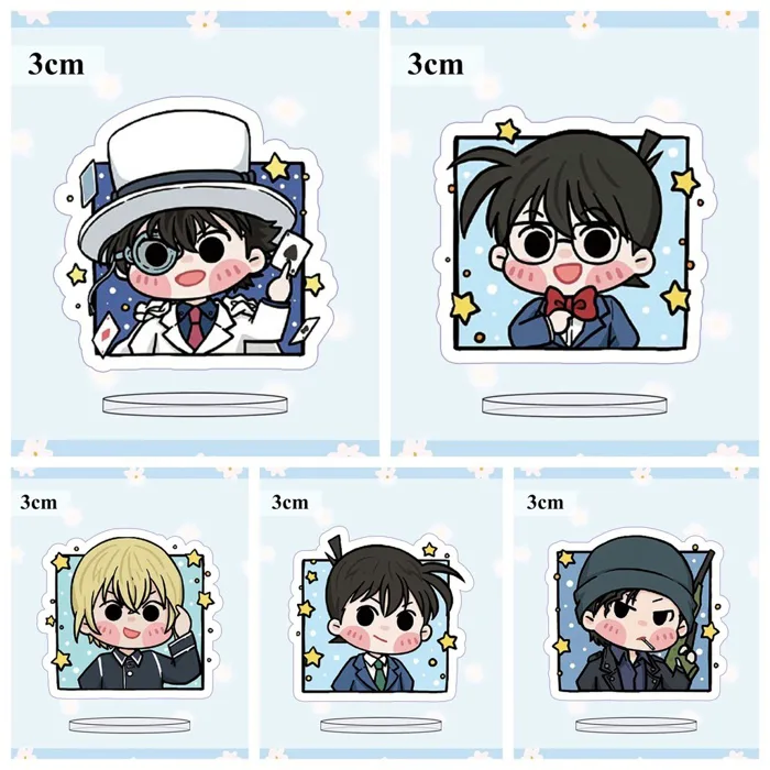 Tặng móc khóa ( MINI 3cm ) Standee Detective Conan ver vuông cute Thám tử  lừng danh anime mô hình chibi mica trưng bày | Shopee Việt Nam