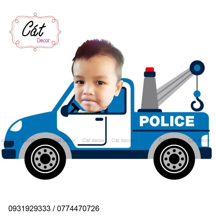 Chibi Cảnh Sát , Công An - Tổng Hợp - Cát Decor Trang trí Đà Nẵng