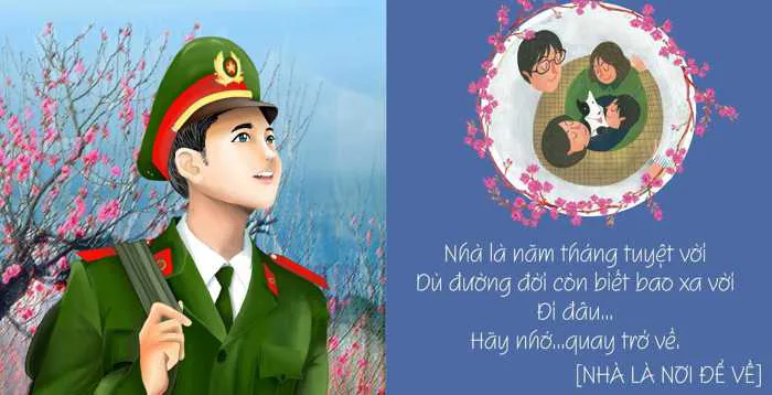 Bộ ảnh chibi Tết của chàng trung uý trẻ tuổi khiến dân mạng thích thú