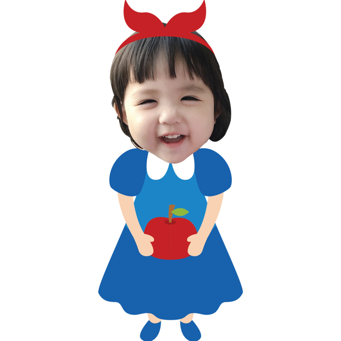 Chibi công chúa Bạch Tuyết - mẫu 1