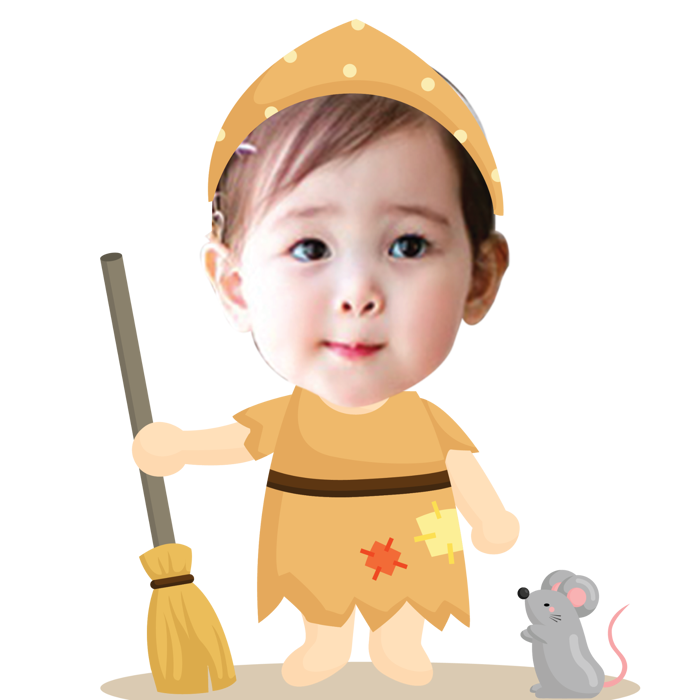 Chibi công chúa lọ lem Cinderella - mẫu 1