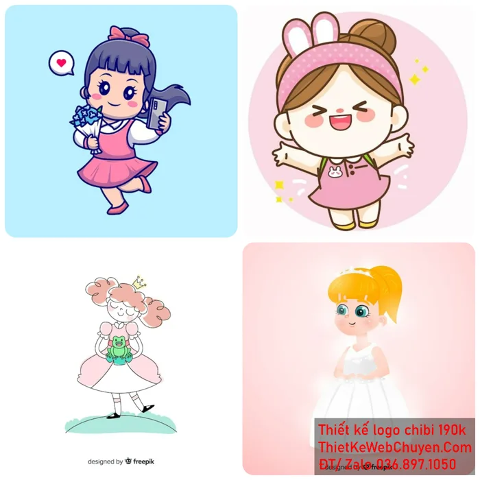 Công Chúa Chibi, THIẾT KẾ CHIBI 190K CUTE ĐÁNG YÊU
