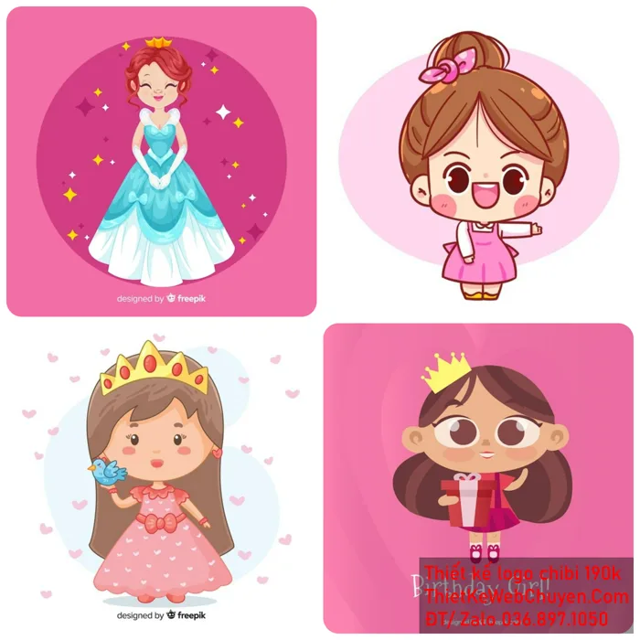 Công Chúa Chibi, THIẾT KẾ CHIBI 190K CUTE ĐÁNG YÊU