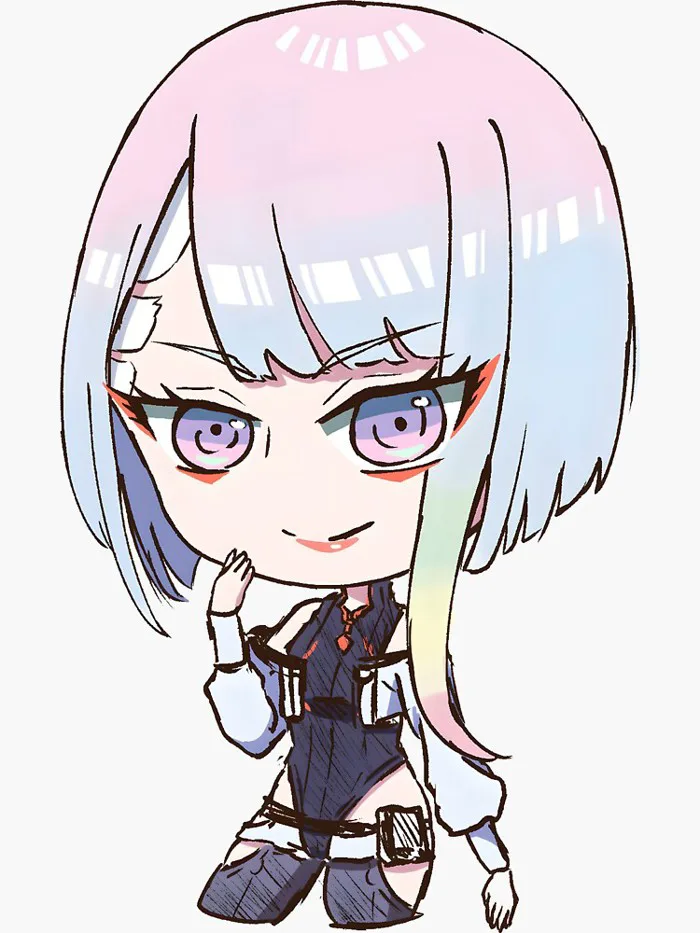 Lucy cyberpunk chibi Sticker