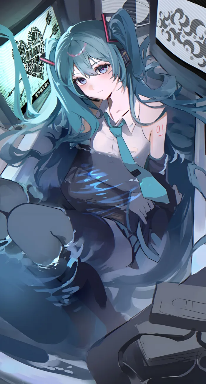 Hình Nền Anime 4K Hatsune Miku Cyberpunk | 2208x4110 | Wallpaper Alchemy