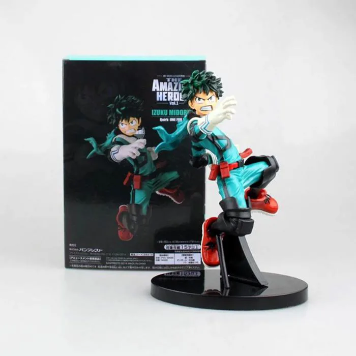Mô Hình Học Viện Anh Hùng Deku Midoriya Izuku trạng thái chiến đấu - Cao  18cm - nặng 200gram - My Hero Academia - có hộp màu - (VAT 002-05-80) -  K61-T1-S5