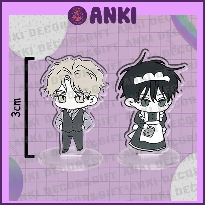 (3CM) MÔ HÌNH Standee Low tide in twilight Đêm bên làn nước BL ver Maid  acrylic anime mica chibi trang trí trưng bày