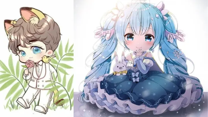 Gợi ý các mẫu ảnh chibi dễ vẽ đơn giản siêu đáng yêu