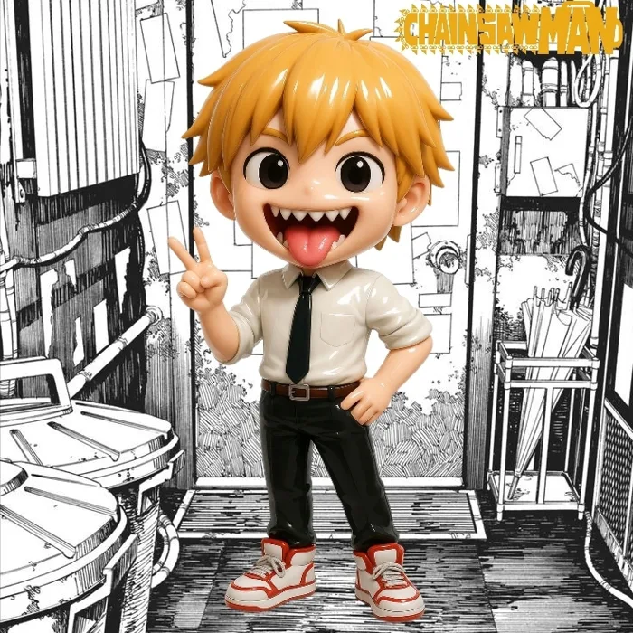 🪚 chainsawman denji chibi・ STL File for 3D printing・Cults
