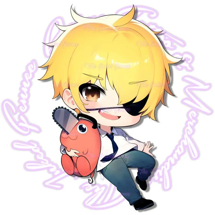 CHIBI DENJI CSM STICKER – The Inked Fennec