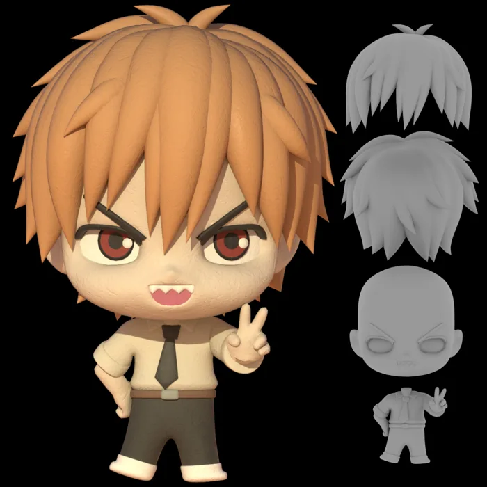 Denji (Chainsaw Man) Chibi Figure