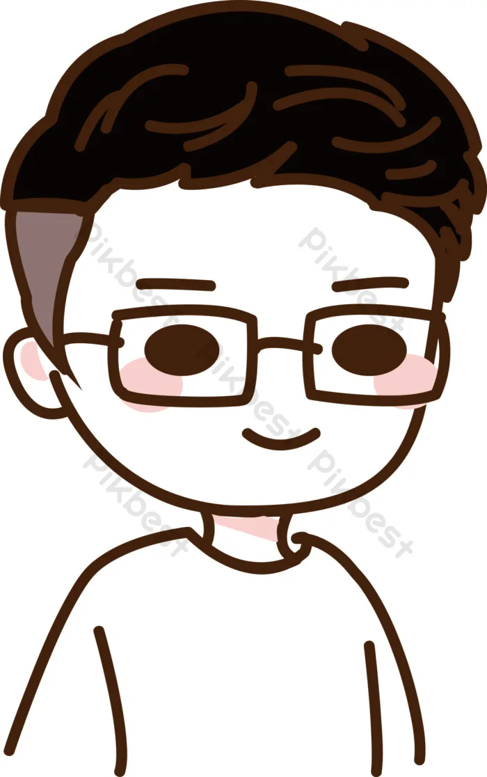 Tải miễn phí Phim Hoạt Hình Vẽ Tay Dễ Thương Vector Avatar Cậu Bé đeo Kính  Công cụ đồ họa | AI chuyên nghiệp - Pikbest