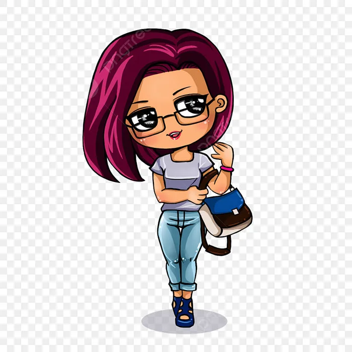 Hình ảnh Cô Gái đeo Kính Chibi PNG , Clipart Cô Gái, Chibi, Hoạt Hình PNG  miễn phí tải tập tin PSDComment và Vector
