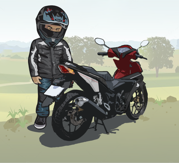 Phần 2] Bộ ảnh xe Honda Winner 150 với phong cách hoạt hình chibi độc đáo |  2banh.vn