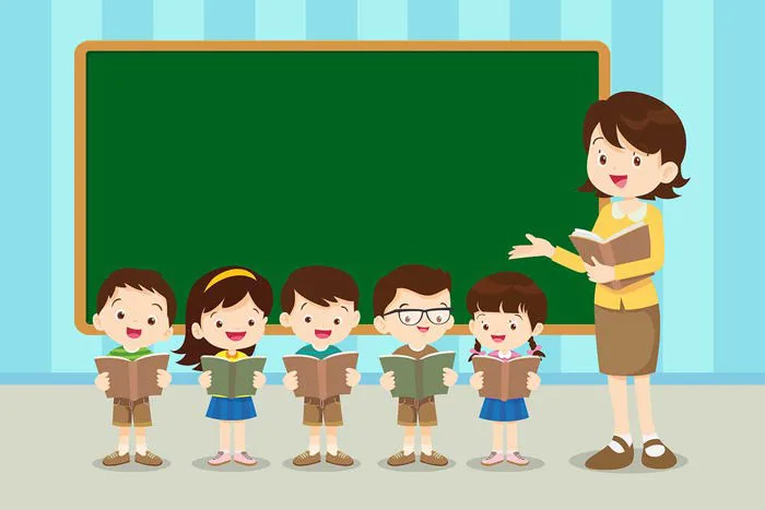 Tải mẫu học sinh đọc sách vector - Định dạng AI, EPS, PNG, CDR, SVG - Inviva.vn
