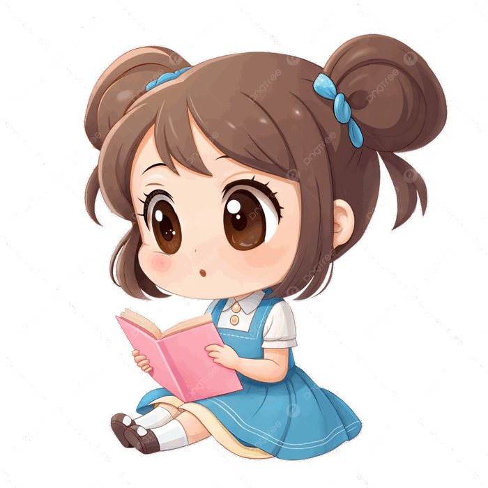 Hình ảnh Cô Gái Chibi Dễ Thương Hoạt Hình đang đọc Sách PNG , Clipart Sách, Clipart đọc, Clipart Cô Gái PNG trong suốt và Vector để tải xuống miễn phí